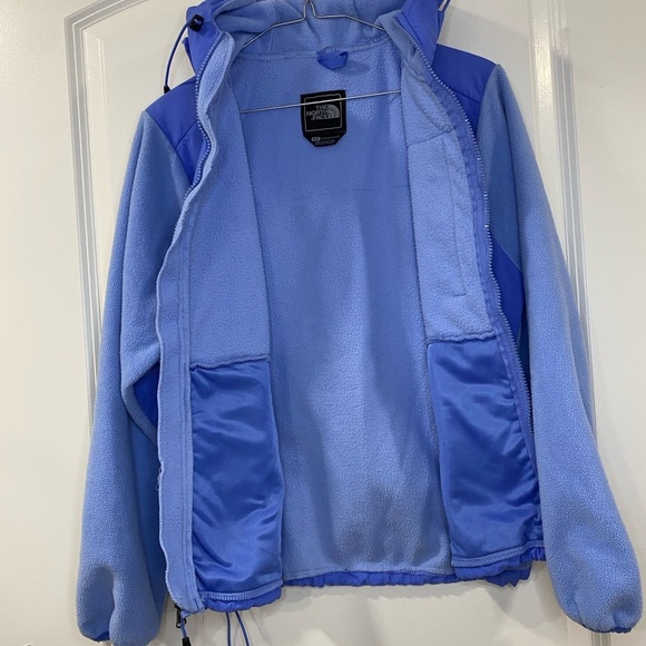 The North Face Blue fleece Jacket with Hood and Full-Length Zipper - Picture 5 of 10